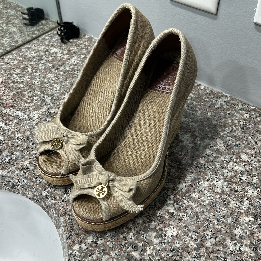 Tory Burch, wedge sandals